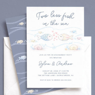 Two Less Fish in the Sea Engagement Invite
