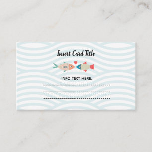 Two less fish in the sea insert card 1