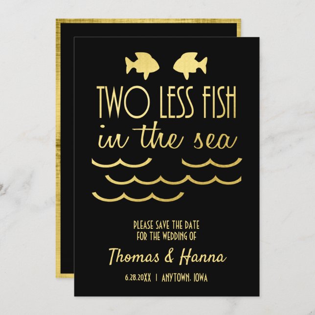 Two Less Fish in the Sea Save the Date (Front/Back)