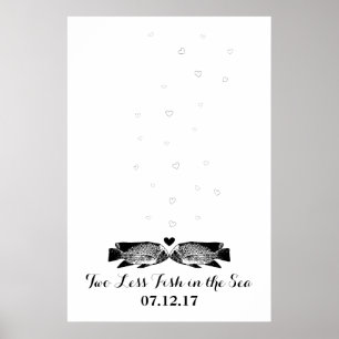 Two Less Fish in the Sea Thumbprint Guest book