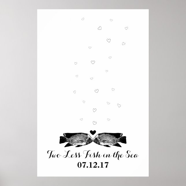 Two Less Fish in the Sea Thumbprint Guest book (Front)