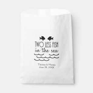 Two Less Fish in the Sea Wedding Favour Bags
