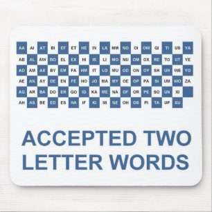 Two letter words US version Mouse Mat