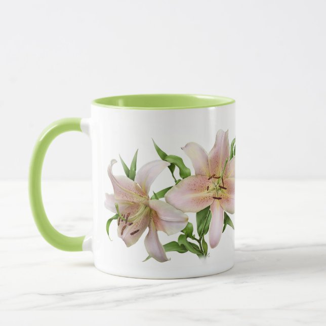 Two Lilies Mug (Left)