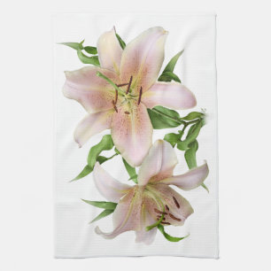 Two Lilies Tea Towel