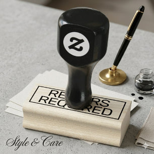 Two Line Repairs Required Custom Rubber Stamp