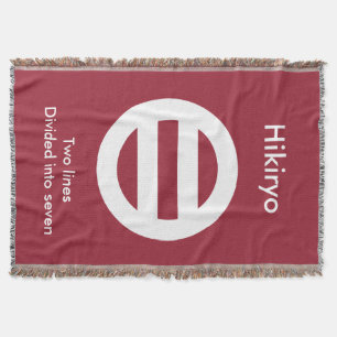 Two lines,Divided into seven Throw Blanket