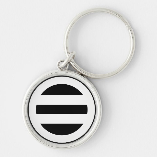 Two lines, encircled key ring (Front)