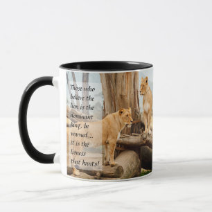 Two Lionesses Mug