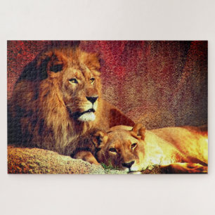Two Lions Jigsaw Puzzle