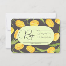 Two Lips and Tulips Wedding RSVP