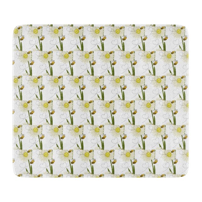 Two little and cute bees cutting board (Front)