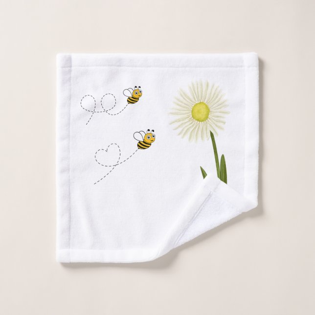 Two little and cute bees wash cloth (Wash Cloth)