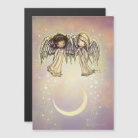 Two Little Angels on a Twinkling Night Art