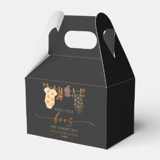 Two Little Boos Are Almost Due! Baby Shower Favour Box
