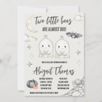 Two Little BOOs are almost Due! Twin Baby Shower