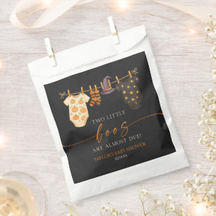 Two Little Boos Are Almost Due! Twins Baby Shower Favour Bags
