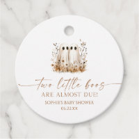 Two Little Boos Ghost Wildflower Twins Baby Shower