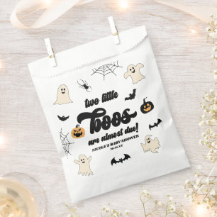 Two Little Boos Twins Halloween Baby Shower Favour Bags