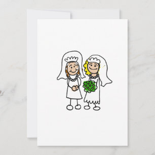 Two Little Brides Invitation