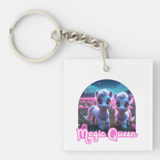 Two little cute ponies — Magic Queen Key Ring