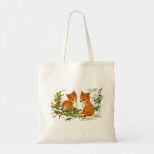 Two Little Foxes Tote Bag