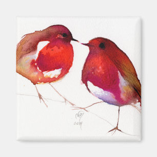 Two Little Ink Birds 2014 Magnet