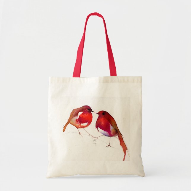 Two Little Ink Birds 2014 Tote Bag (Front)