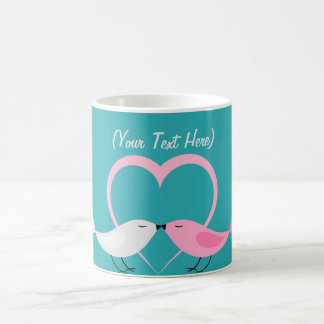 Two Little Lovebirds Personalised Mug