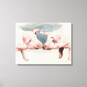 Two Little Piggies 2012 Canvas Print