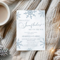 Two Little Snowflakes Winter Twins Baby Shower
