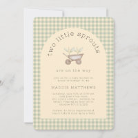 Two Little Sprouts are on the Way Baby Shower 