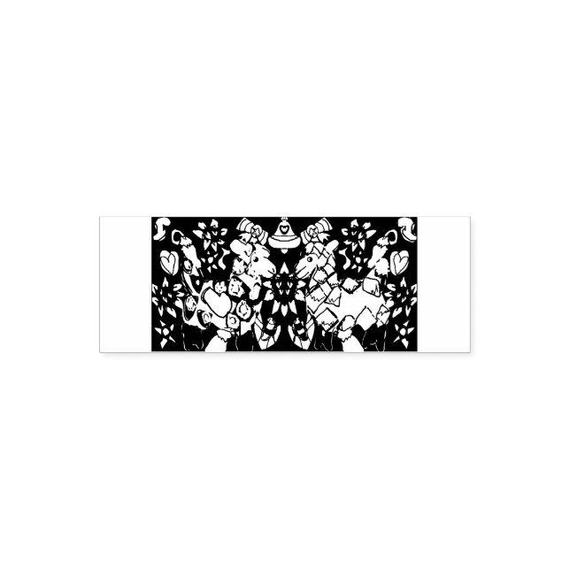 Two Llamas artwork Self-inking Stamp (Design)