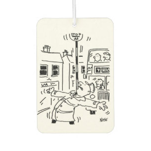 Two Lollipop Men Cartoons Car Air Freshener