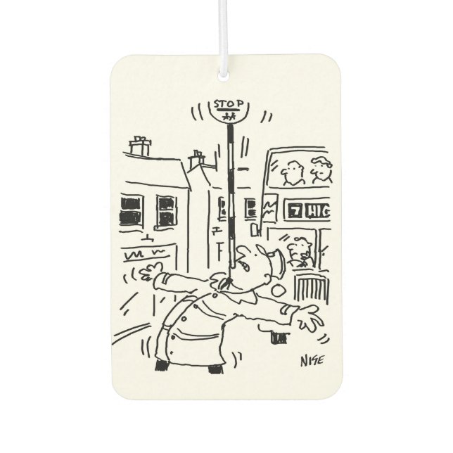 Two Lollipop Men Cartoons Car Air Freshener (Front)