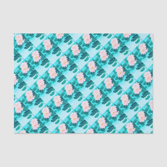 Two Lotus Flowers Tissue Paper (Front)