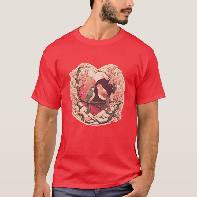 Two Love Birds An Everlasting Valentines Gift funn T-Shirt (Front)