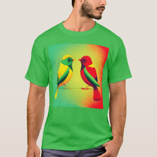 Two Love Birds Valentine boy T-Shirt