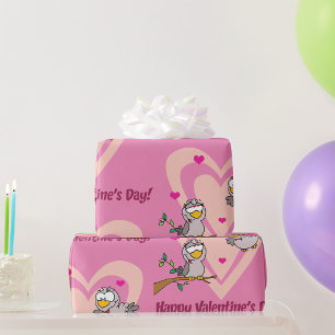 Two Love Birds Wrapping Paper