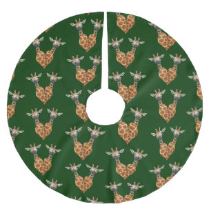 Two Lovely Giraffes Brushed Polyester Tree Skirt