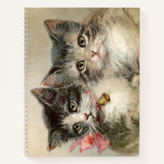 Two lovely Victorian kittens. Notebook (Front)