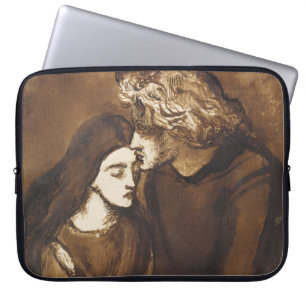 Two Lovers by Dante Gabriel Rossetti Laptop Sleeve