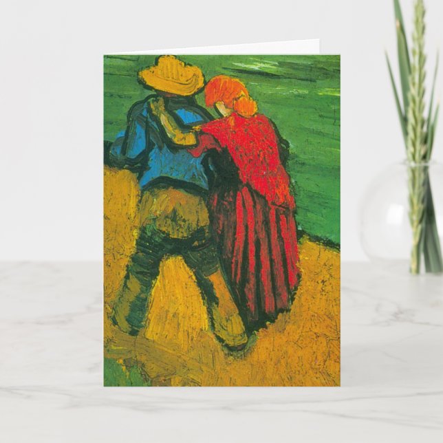 Two Lovers by Vincent van Gogh Card (Front)