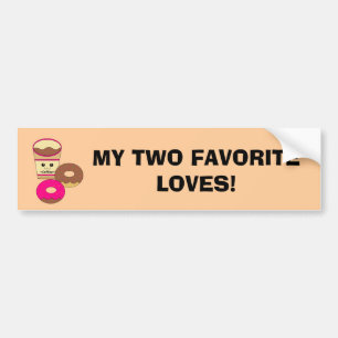 Two Loves Bumper Sticker