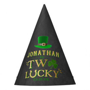 Two Lucky St. Patrick's Day 2nd Birthday Party Hat