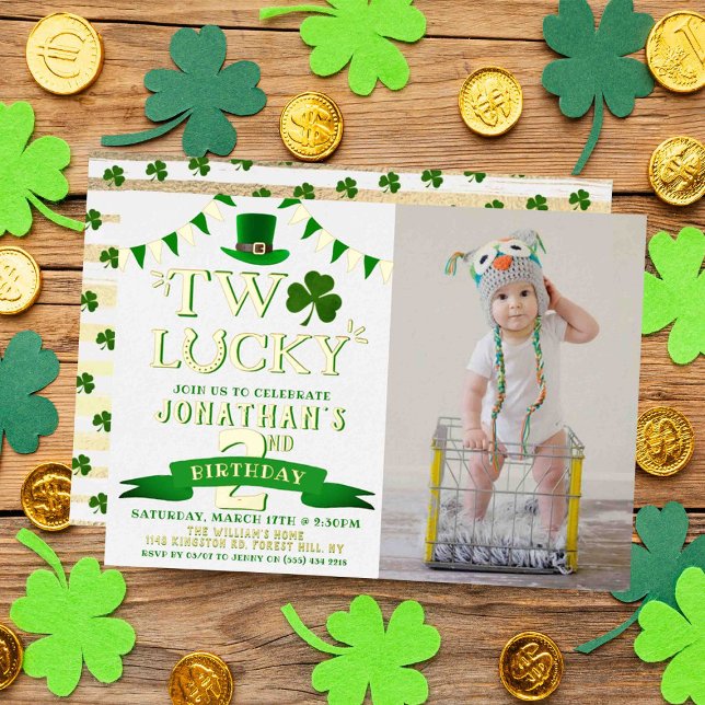 Two Lucky St. Patrick's Day 2nd Birthday Real (Creator Uploaded)