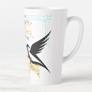 Two Majestic Birds Latte Mug