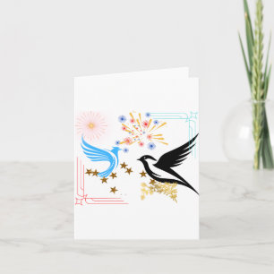 Two Majestic Birds Note Card