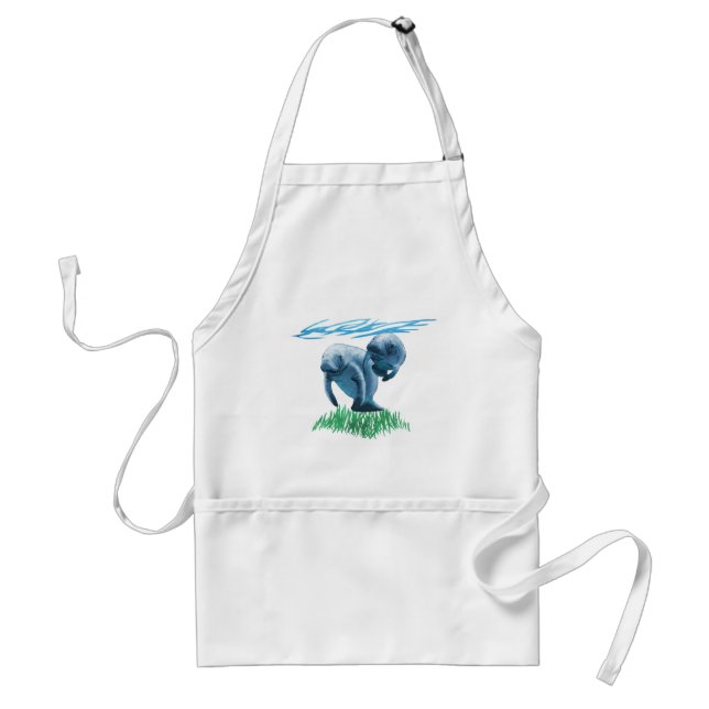 Two Manatees Standard Apron (Front)