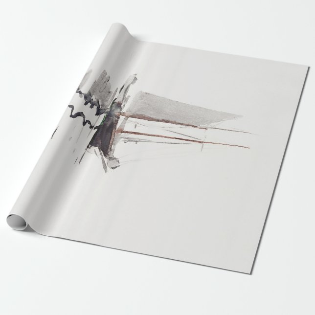 Two-masted Schooner with Dory by Winslow Homer Wrapping Paper (Unrolled)